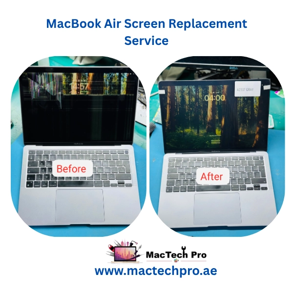 MacBook Air screen repair service Dubai — MacTech Pro technician