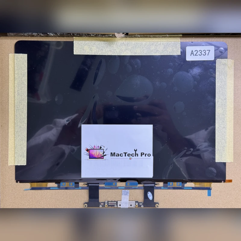 Original Apple panel for the A2337 fitted and sealed with original adhesive tape - MacTech Pro Dubai