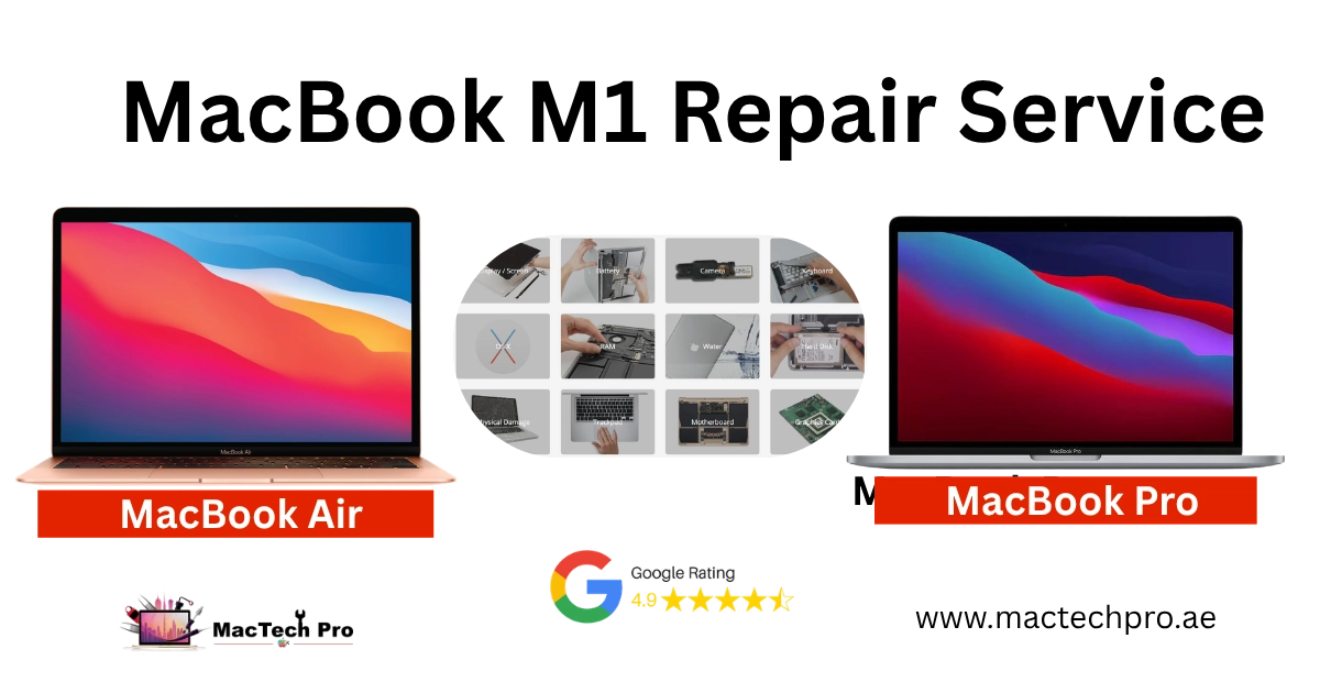 MacBook M1 repair in Dubai — MacBook Air M1 and MacBook Pro M1 board-level service at MacTech Pro