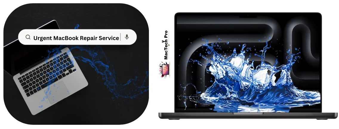 Urgent MacBook water damage-repair service