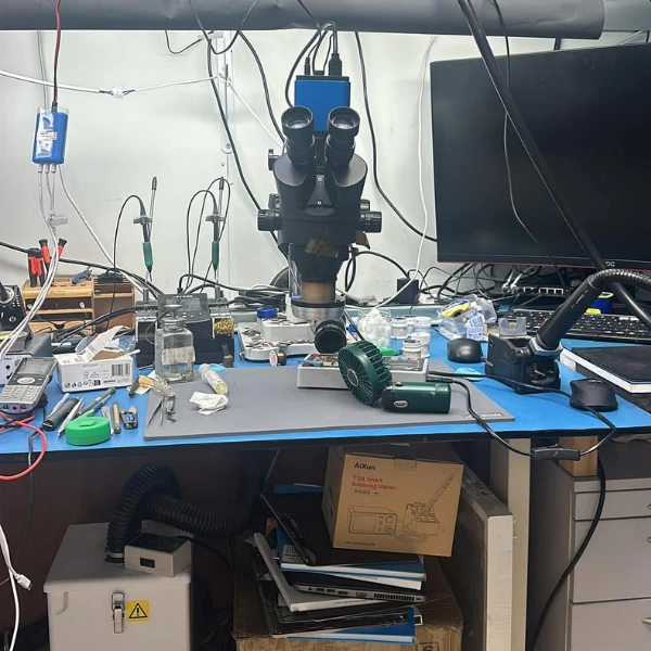 MacBook M4 logic board repair Dubai — MacTech Pro microsoldering lab